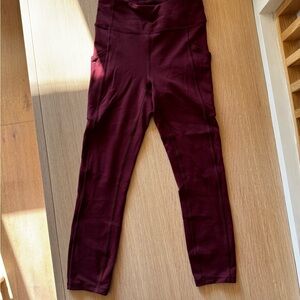 Burgundy All the right places Lululemon High-Waisted Leggings